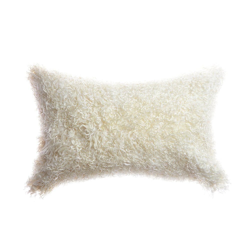 Curly Goat Fur Pillow