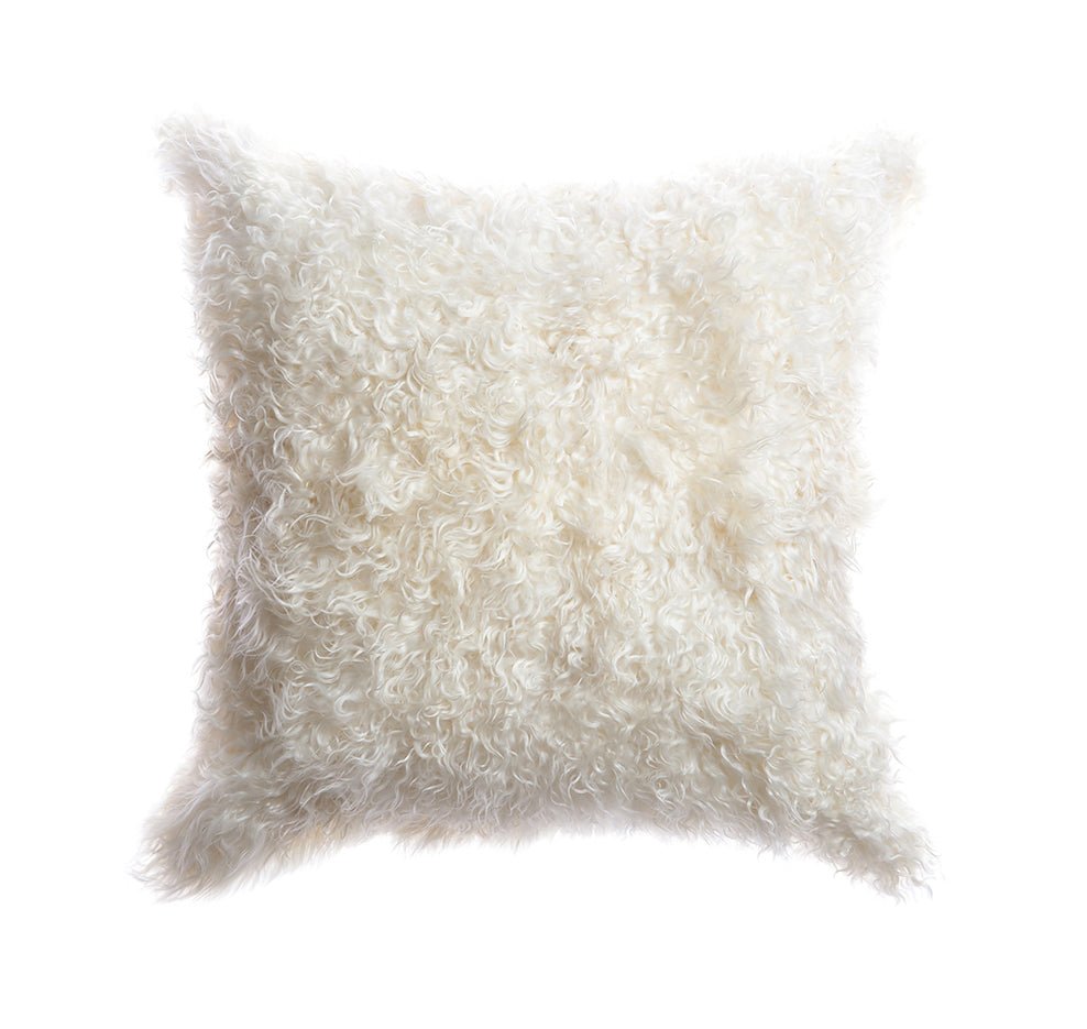 Curly Goat Fur Pillow