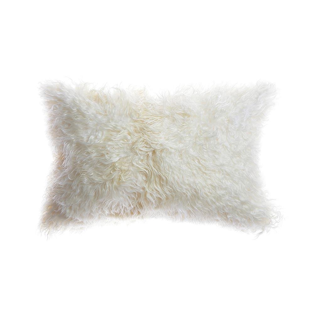 Curly Goat Fur Pillow