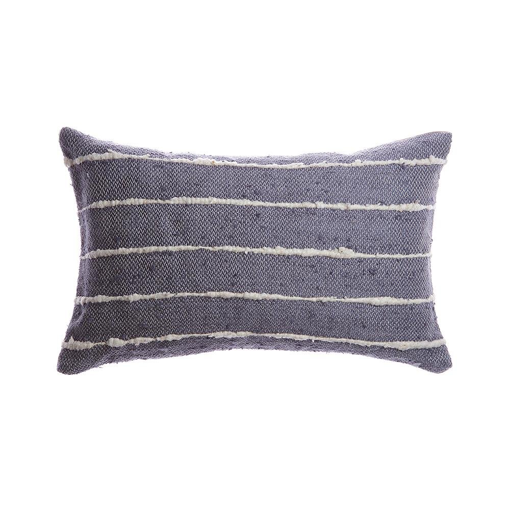 Slate Raw Silk Pillow