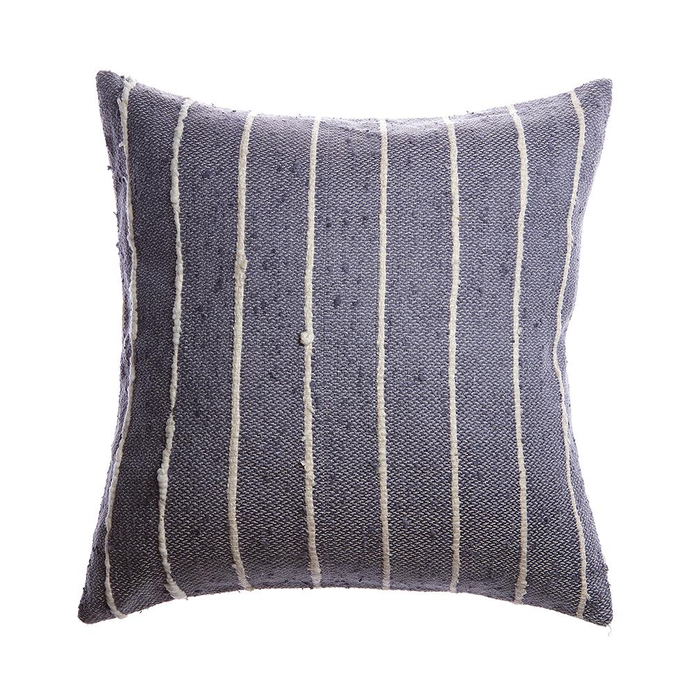 Slate Raw Silk Pillow
