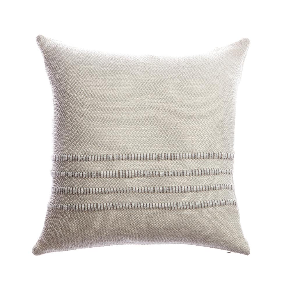 Merino Wool Striped Throw Pillow