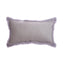 Grey Trim Rabbit Pillow