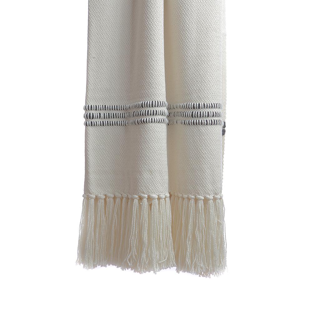 Black and White Mixed Throw Blanket