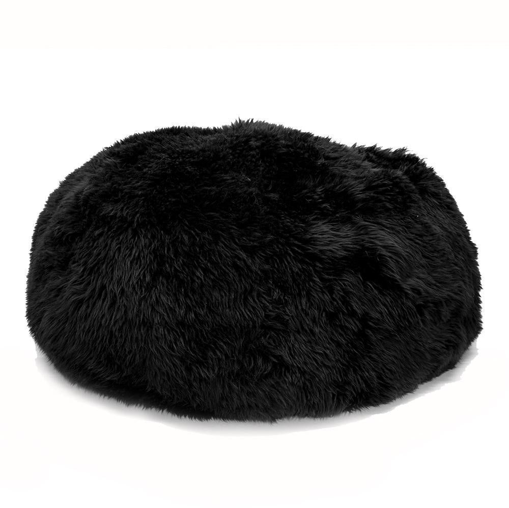 Sheepskin Long Hair Pouf