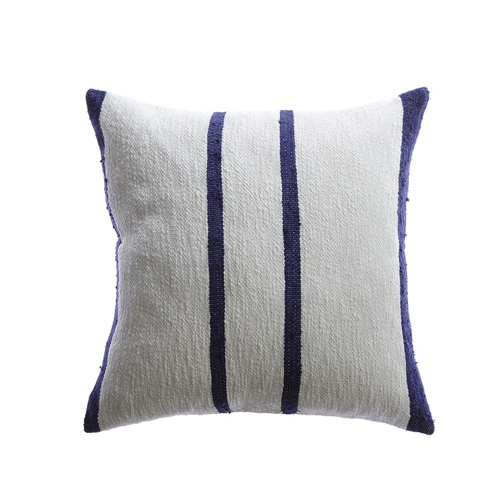 Silk Striped Rustic Pillow