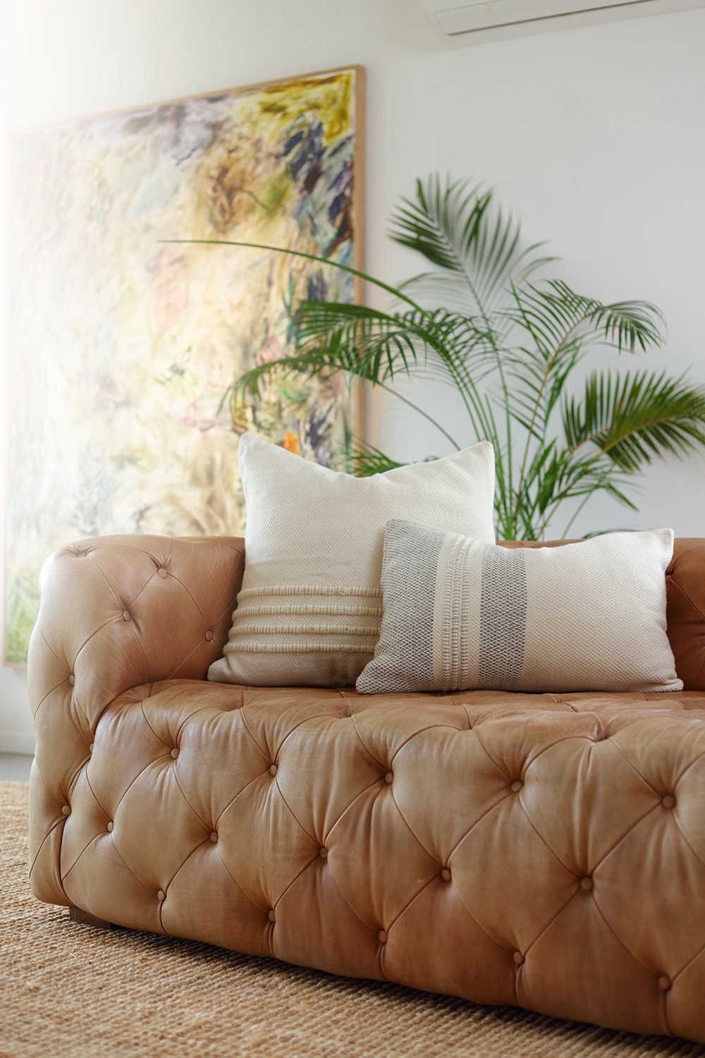 Ivory Handwoven Pillow