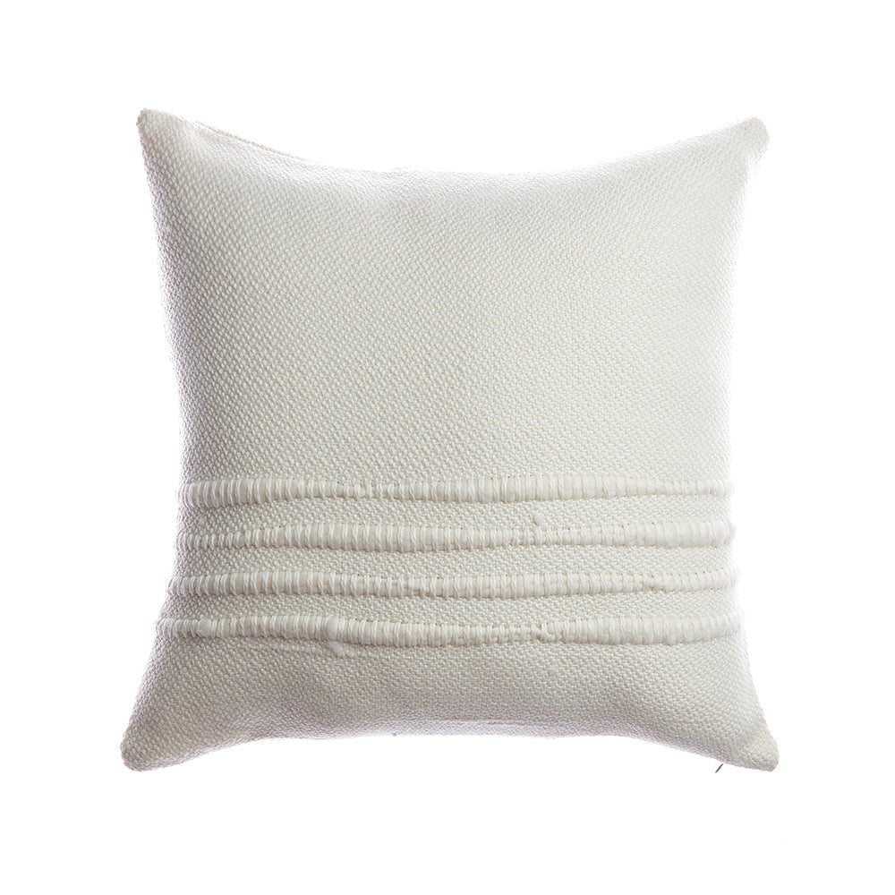 Ivory Handwoven Pillow