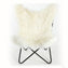 Long Hair Goatskin Butterfly Chair