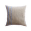 Pale Blue Striped Raw Linen Pillow