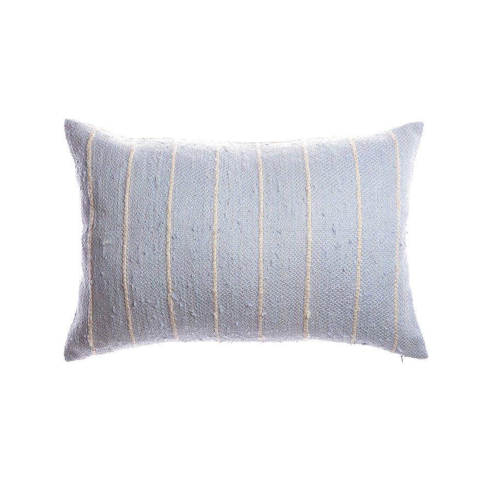 Striped Raw Silk Pillow