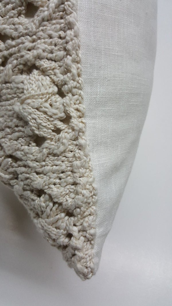 Palms Crochet Pillow