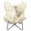 Long Hair Goatskin Butterfly Chair