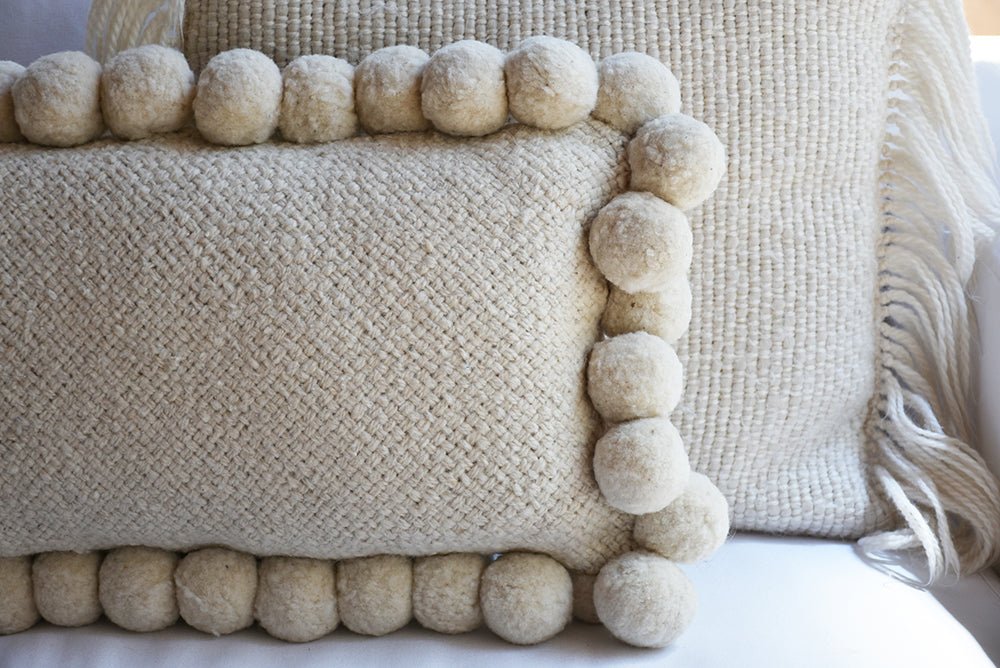 Boho Pom Pom Pillow