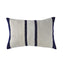 Silk Striped Rustic Pillow