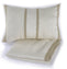 Natural Striped Linen Pillow