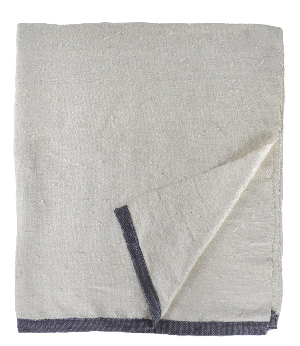 Raw Silk Throw Blanket