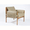Safari Leather Lounge Chair - Sandstorm