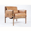 Safari Leather Lounge Chair - Sunset