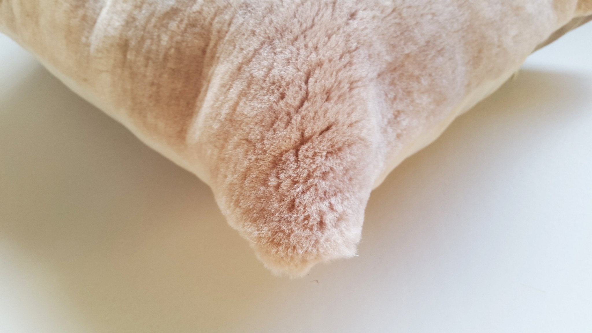 Shearling Vintage Pink Lumbar Pillow