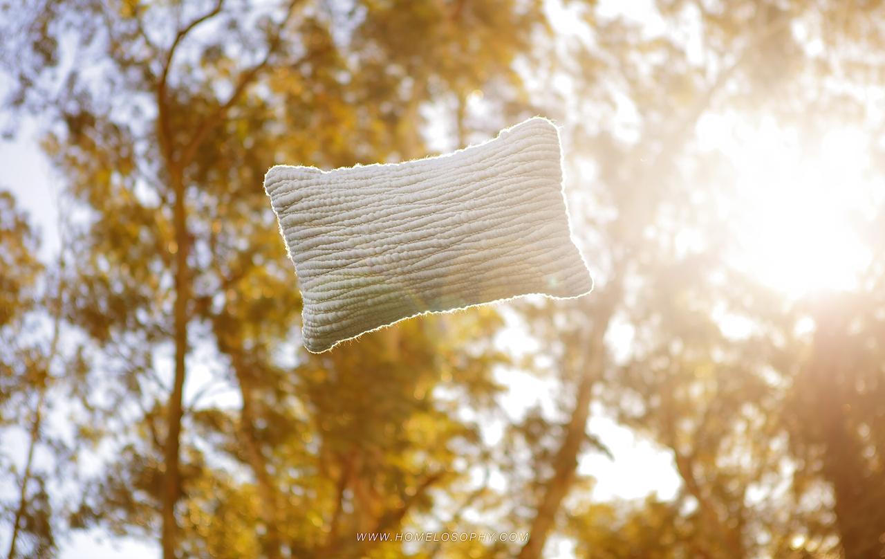 Natural Textured Wool Pillow