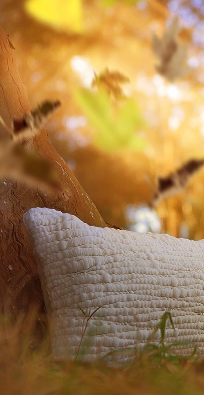 Natural Textured Wool Pillow