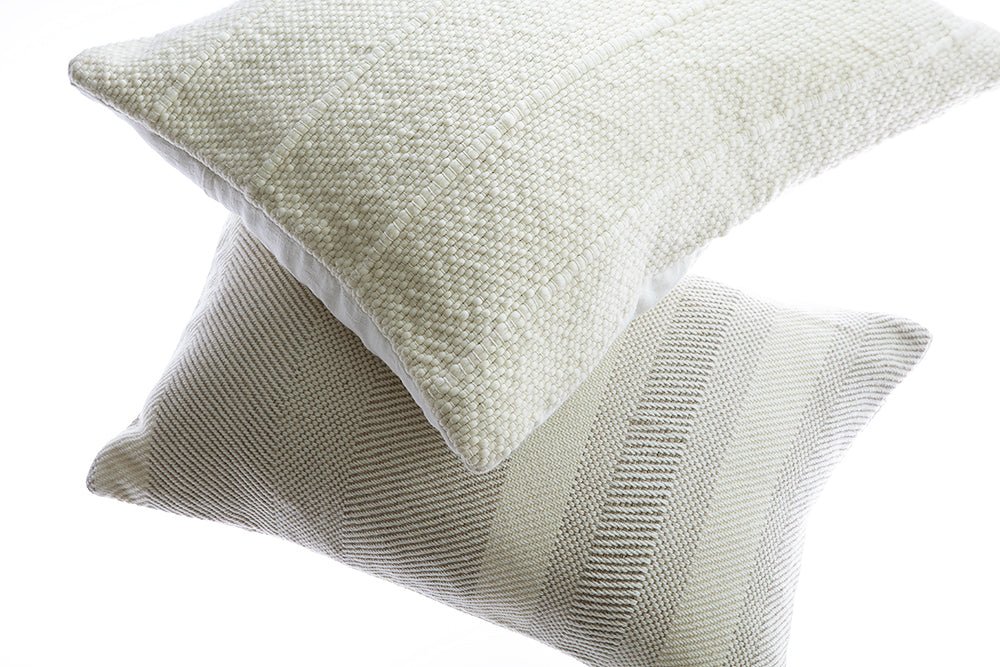 Tinny Stripes Wool Lumbar Pillow