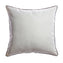 Trim Black Linen Square Pillow