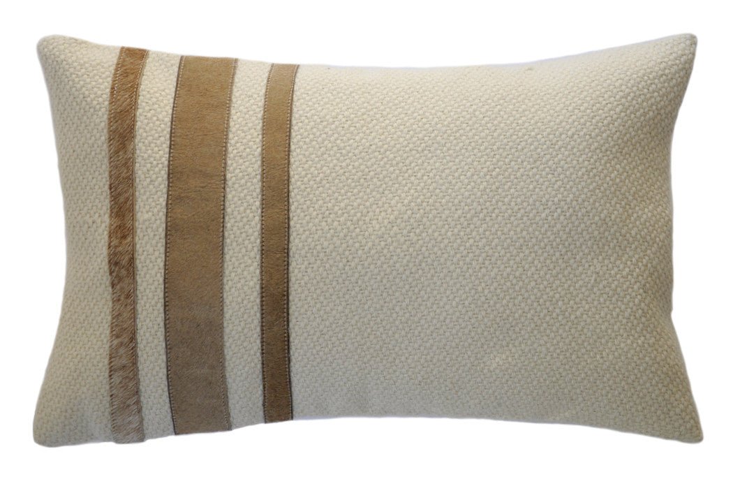 Cowhide Stripes Accent Pillow
