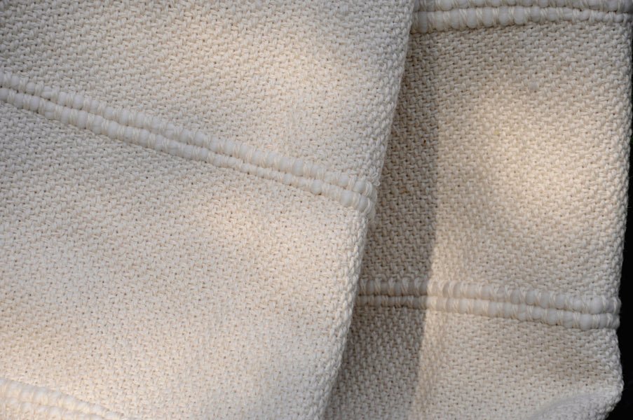 Designer Fringed Striped Throw