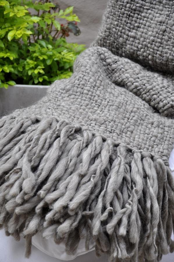 Flame Chunky Wool Blanket