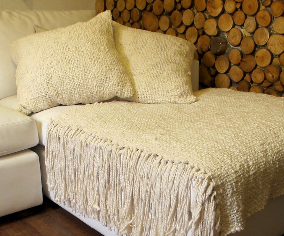 Rustic Cotton Throw Blanket