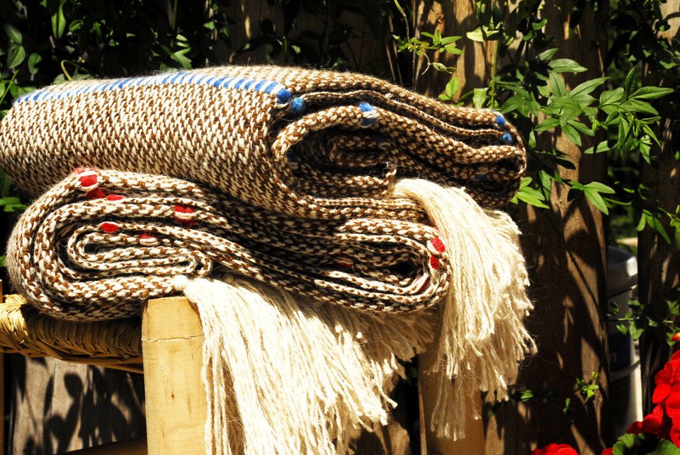 Striped Melange Throw