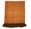 Brown Orange Throw Blanket