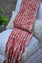 Contemporary Throw Blanket - Red Cotton Throw