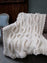Shabby Chic Cable Knit Throw