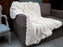 Shabby Chic Cable Knit Throw