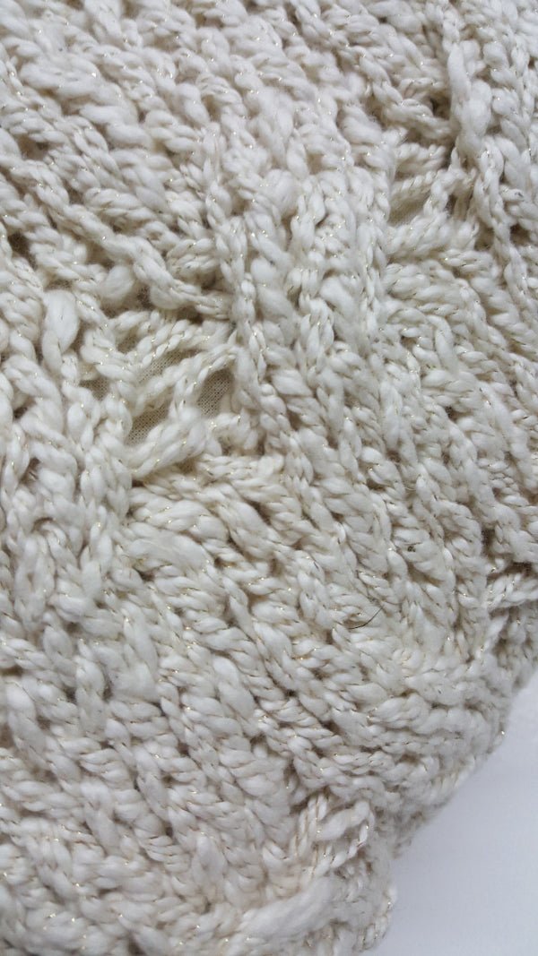 Wavy Golden Cotton Pillow