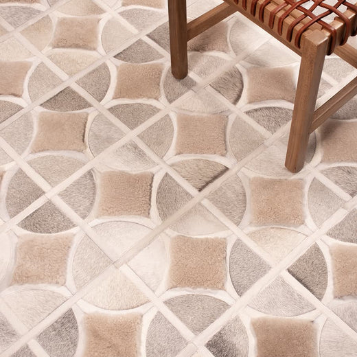 ALPHA – Custom Cowhide & Shearling Rug