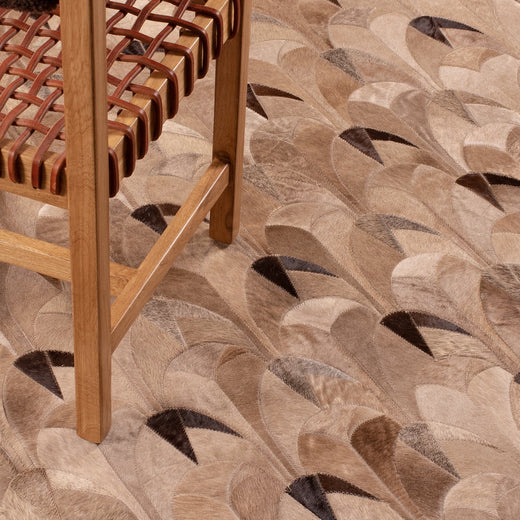 Art Deco Cowhide Rug for Interior Designers