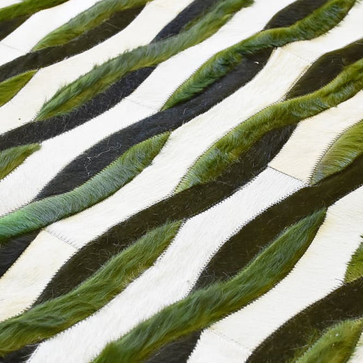 Chains Custom Cowhide Rug for Designers