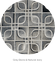 EYES – Geometric Cowhide Rug with Curved Motif