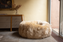 SHEEPSKIN POUF - Long Hair Beige