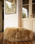 SHEEPSKIN POUF - Long Hair Beige