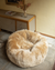 SHEEPSKIN POUF - Long Hair Beige