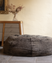 SHEARLING POUF - Charcoal Melange