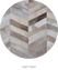 Herringbone Wide – Custom Patchwork Cowhide Rug for Interior Designers