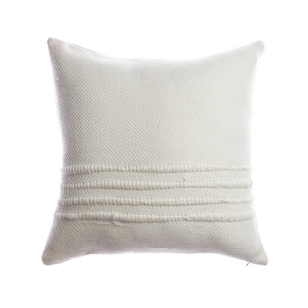 Merino Wool Striped Throw Pillow
