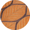 Leaves Custom Oversized Cowhide Rug