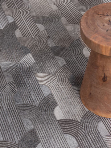 Custom handmade cowhide rug for trade professionals